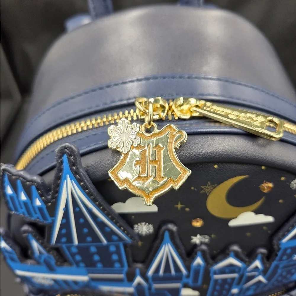 Loungefly Hogwarts Castle Navy Backpack